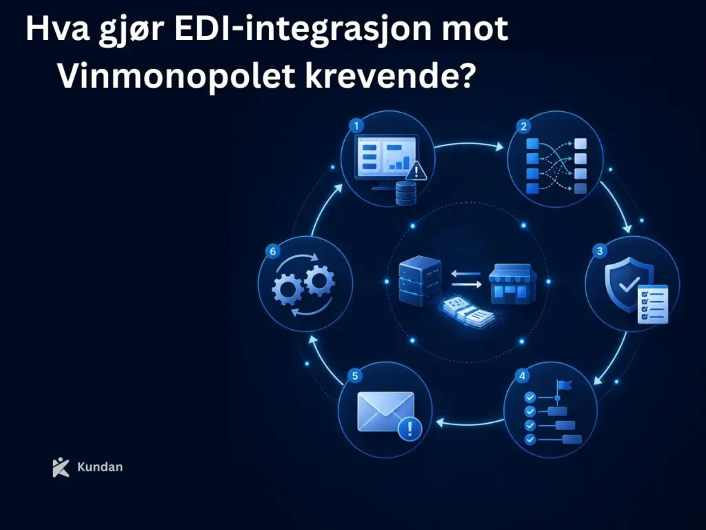 Hva gjør EDI-integrasjon mot Vinmonopolet krevende? utfordringene ved EDI-integrasjon
