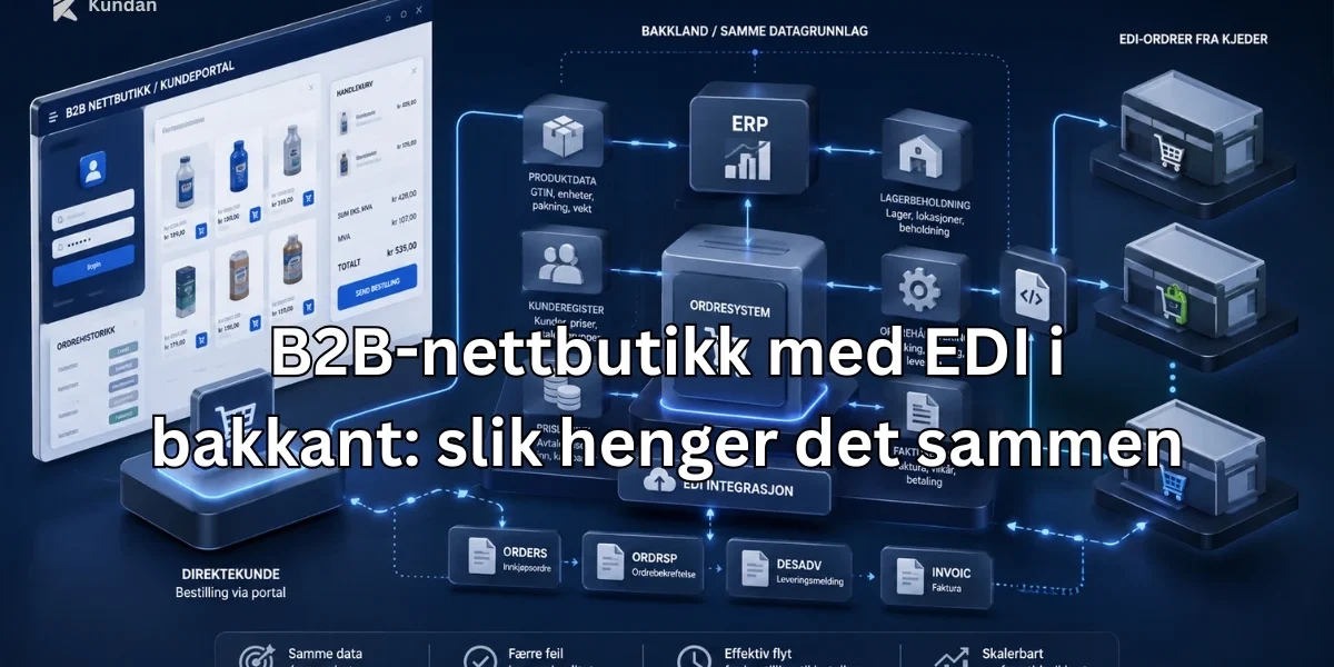 B2B-nettbutikk med EDI i bakkant: slik henger det sammen
