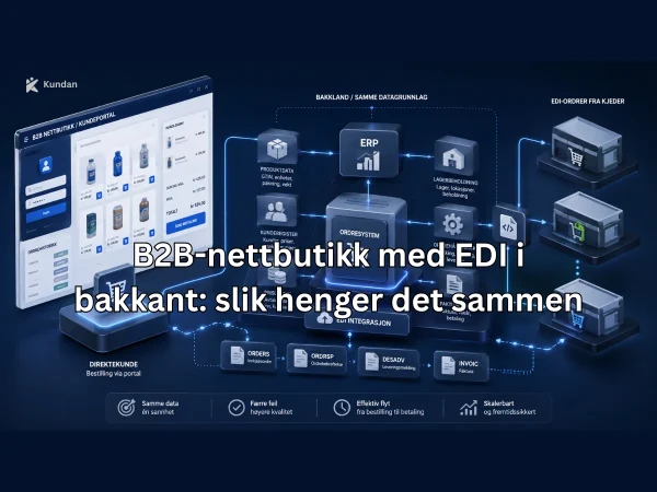 B2B-nettbutikk med EDI i bakkant: slik henger det sammen