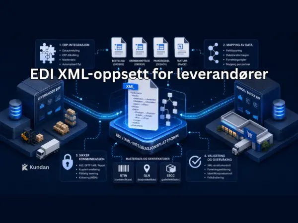 EDI XML-oppsett for leverandører