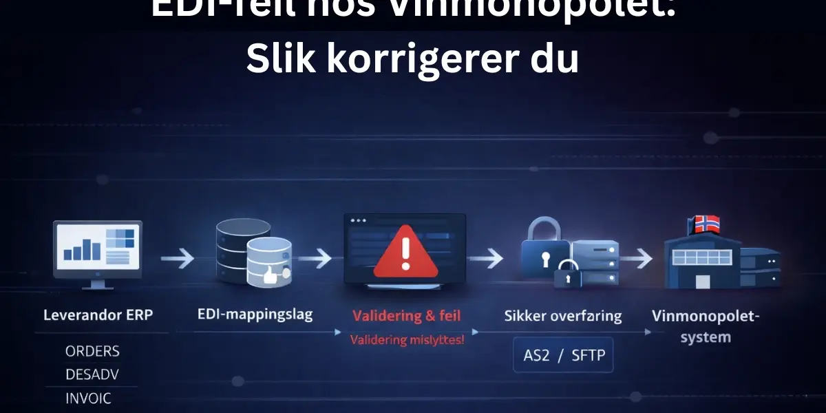 EDI-feil hos Vinmonopolet: Slik korrigerer du