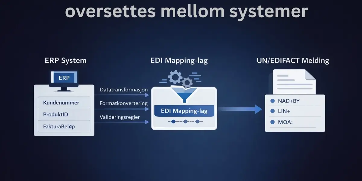 EDI-mapping forklart: Hvordan data oversettes mellom systemer