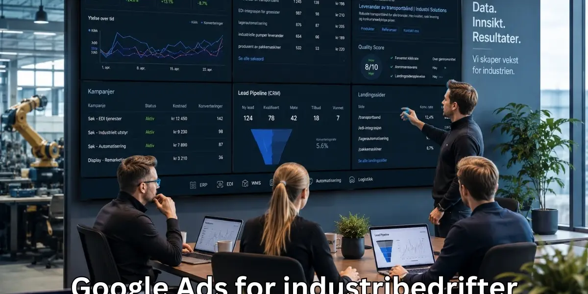 Google Ads for industribedrifter og leverandører