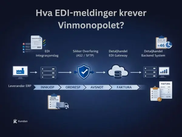 Hva EDI-meldinger krever Vinmonopolet?