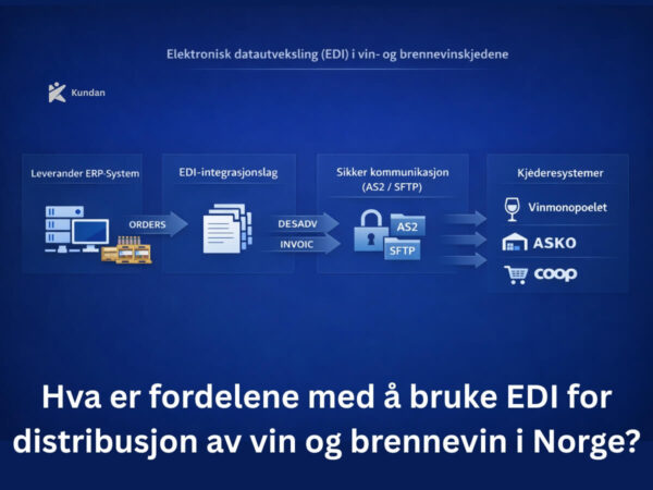 Hva er fordelene med å bruke EDI for distribusjon av vin og brennevin i Norge?
