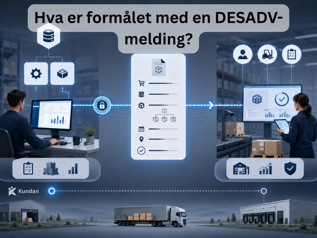 Hva er formålet med en DESADV-melding?