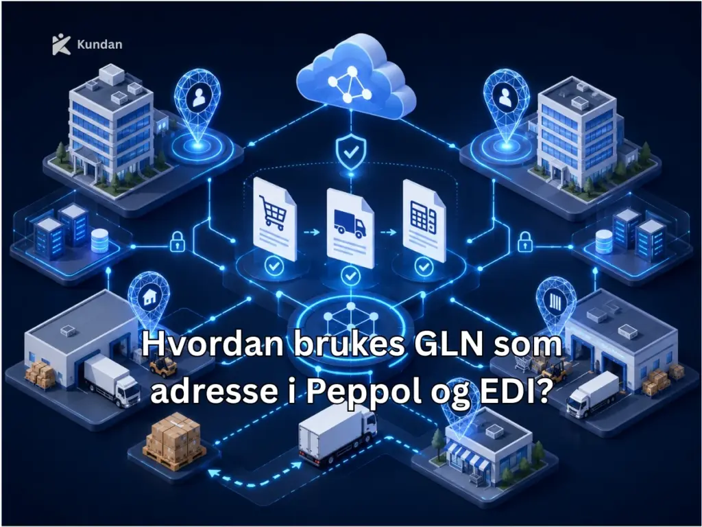 Hvordan brukes GLN som adresse i Peppol og EDI?