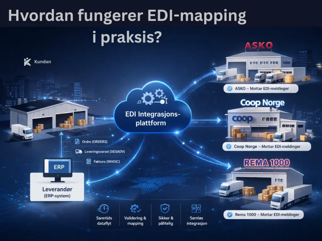 Edi Roadmap EDI-mapping: Prosess, struktur og vanlige feil | Kundan