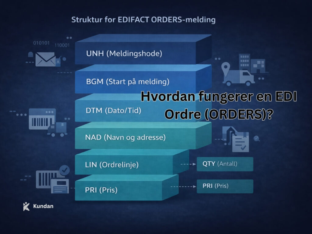 Hvordan fungerer en EDI Ordre (ORDERS)?