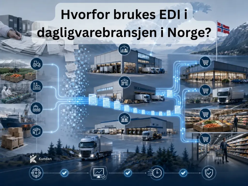 Hvorfor brukes EDI i dagligvarebransjen i Norge?
