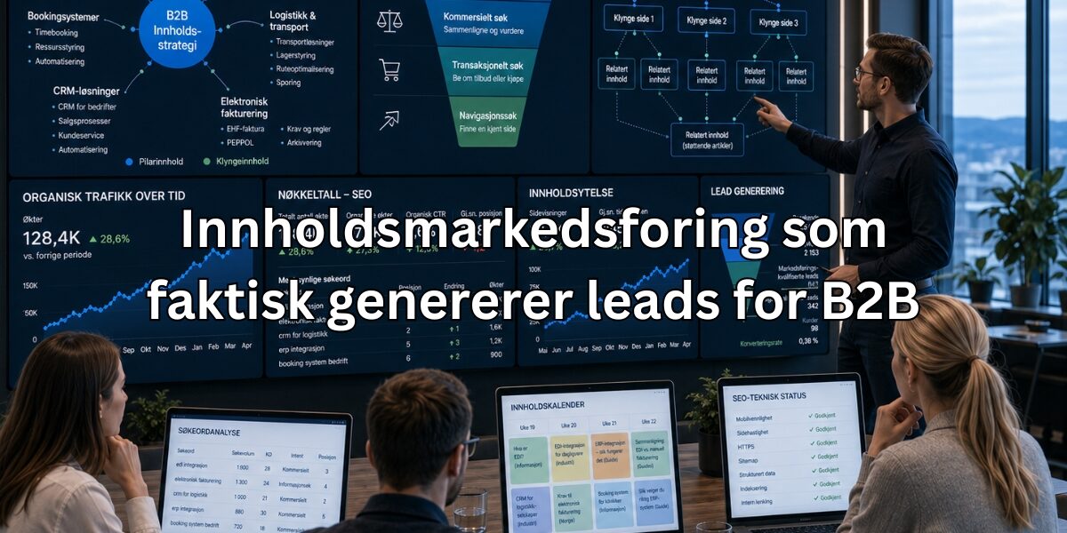 Innholdsmarkedsforing som faktisk genererer leads for B2B