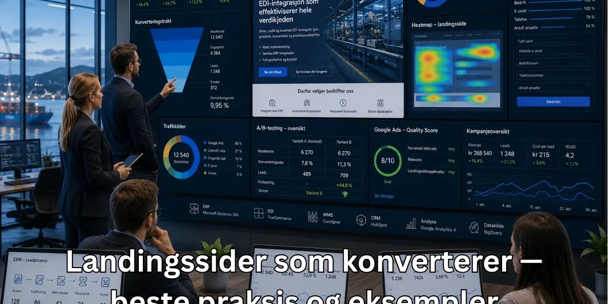 Landingssider som konverterer — beste praksis og eksempler