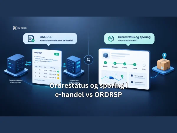 Ordrestatus og sporing i e-handel vs ORDRSP