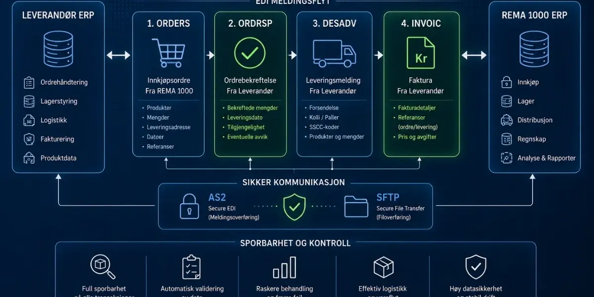 Rema 1000 EDI-krav for leverandører