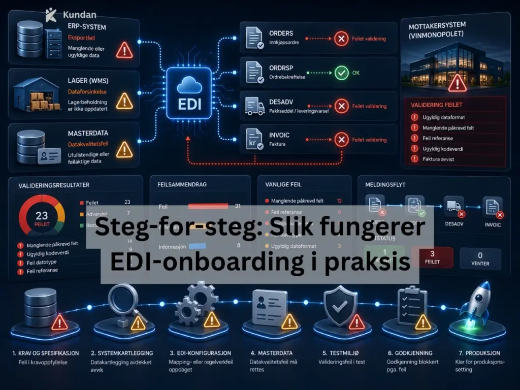Steg-for-steg: Slik fungerer EDI-onboarding i praksis